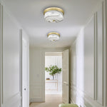 12inch flush mount light metal ceiling fixture gold led light