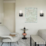 1 Light wall sconces black and wood wall lighting glass, metal bedroom wall light