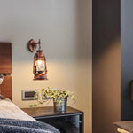 Farmhouse wall sconce anti copper wall lighting glass, iron bulb wall lamp