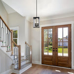 3 Lights hanging lantern iron indoor pendant black light fixture