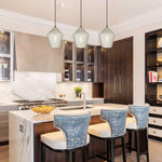 7 Inch kitchen light fixture cognac glass pendant light glass hanging lamp