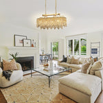 3 Light dining light fixtures gold modern chandelier Crystal, metal pendant lights