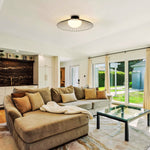 19.7” light bulb glass metal dimmable bulb light black ceiling light
