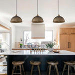 1 light dome pendant light metal kitchen island antique brass hanging ceiling light