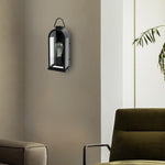 1-Pack light bulb metal light fixture matte black wall sconce