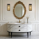 Modern led light iron shade lamp brass bronze bathroom light