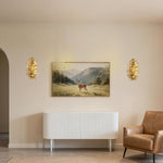 Modern wall light fixtures metal bulb light gold wall sconce