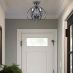 3 light ceiling light metal light bulb black gold light fixture