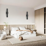 2 pack wall light aluminum iron plastic hallway light black dimmable light