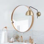 1 Light plug in sconce brass, dimitri wall lighting metal bedroom wall lighting