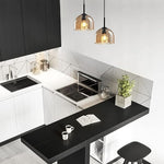 Adjustable height pendant lights black kitchen island lights glass fixtures lights