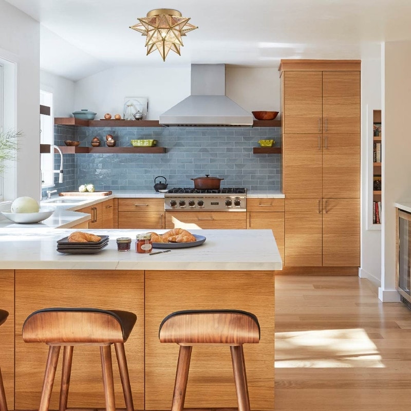 Bohemian ceiling lights gold kitchen light brass, glass, metal hall light