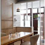 Bohemian kitchen light black white bedroom light rattan pendant light