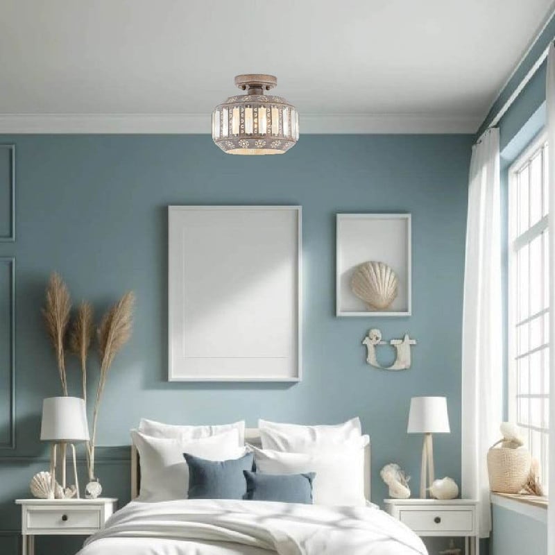 Farmhouse kitchen light brnz light fixture metal ceiling light