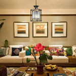 Farmhouse pendant light black island light metal hanging lights