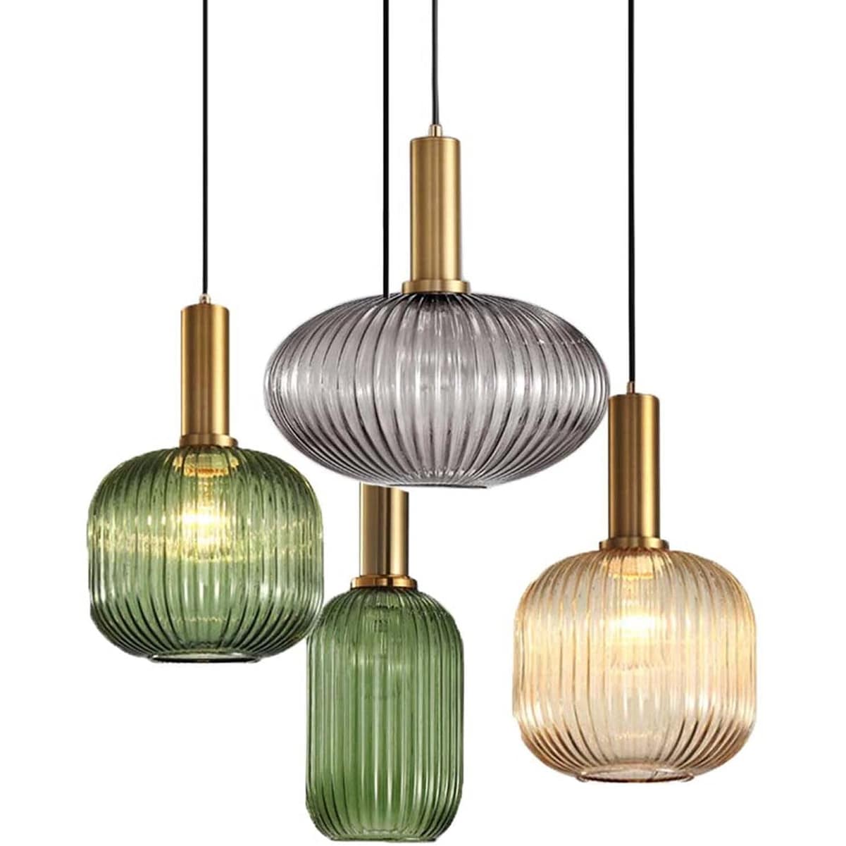 Industrial  Mid Century Modern Lamp Glass Pendant Lighting