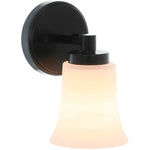 Industrial black wall sconce vintage glass wall lighting fixture