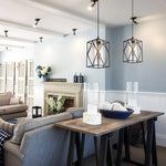 Industrial glass plug in cord on or off dimmer switch swag pendant light