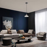 Industrial hanging light matte black fixtures light glass, metal pendant light