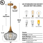 Industrial metal cage pendant light industrial island pendant lamp woven ceiling hanging light fixture