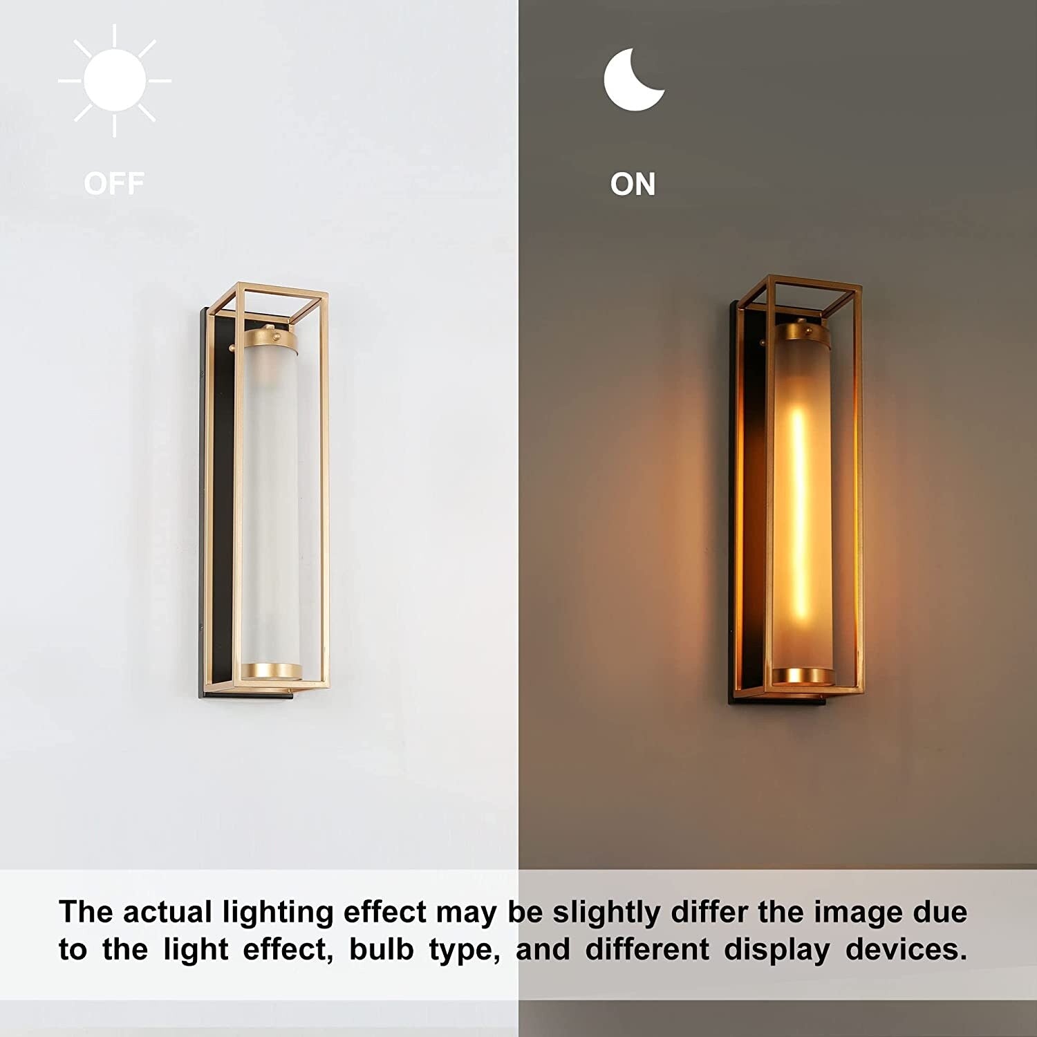 Industrial sconces wall lighting black and gold bathroom light fixtures cylinder wall sconce