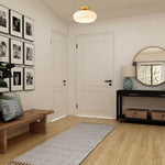 Mid-century modern light fixture gold entryway light glass, iron, metal ceiling light