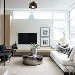 Modern ceiling lighting black flush mount light metal hallway lighting