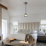 Modern pendant light black hangable light metal, crystal island lights