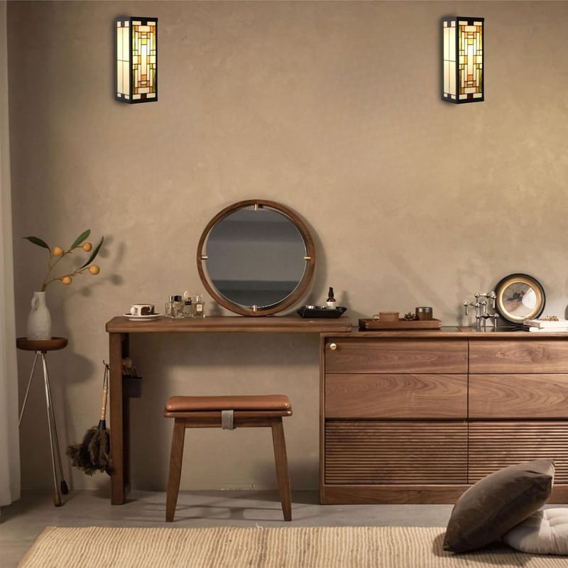 Rectangular wall lights multis sconce light alloy steel, glass light fixture