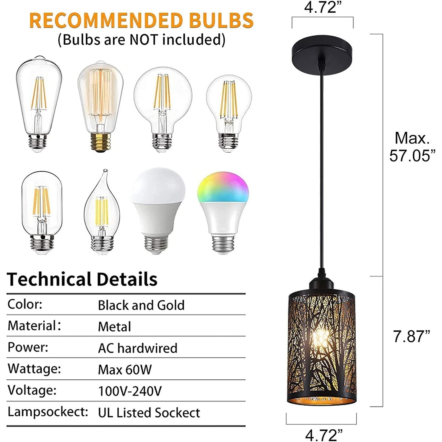 Vintage black pendant light cylinder mini pendant lighting fixture