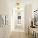 Vintage fixture light gold hallway light glass, metal Ceiling light