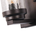 Vintage industrial rustic square bubble glass wall sconce  with  coffee finish