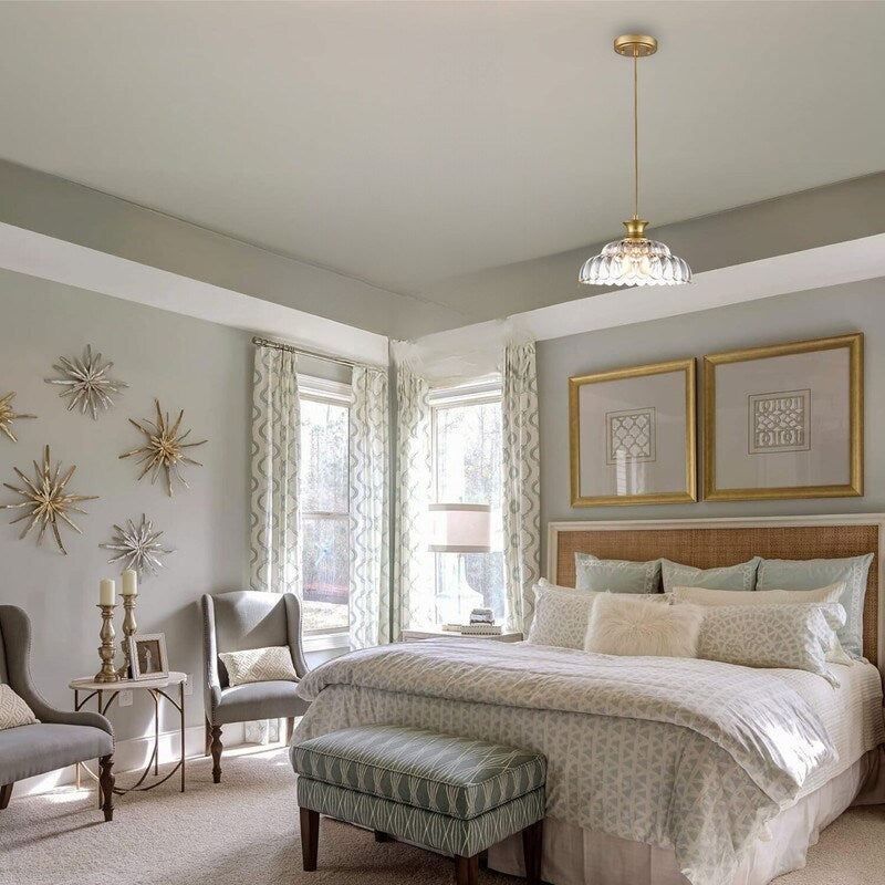 Vintage light fixture gold bedroom light glass,metal kitchen pendant lights