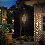 Waterproof hanging light gold garden light metal solar lights