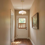 1-light ceiling lamp milk white pendant light glass brass fixtures