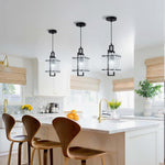 59’’ Light fixtures black lighting for dining room glass, metal pendant light