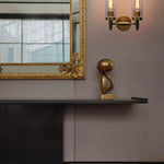 3.14”/8CM bulb light ‎antique wall sconce ‎glass, metal light fixture
