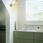 2 Pack plug in wall lamp gold wall sconce metal wall lighting