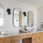 2 Pack wall lighting black wireless lights for wall iron wall sconce