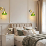 1 Pack green lighting flower green-light  plug in wall glass wall light