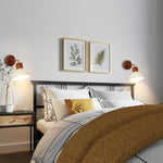 E27 light bulb ice cream color wall sconce iron shade wall light