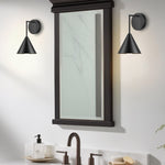 1-light led light metal light fixture black wall sconce