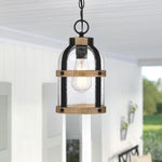Led hanging lights metal glass kitchen light black  wood Bubble Glass Light