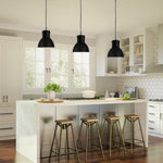 Industrial hanging light metal kitchen island black pendant lighting