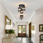 3 light ceiling light alloy steel wood kitchen light  black chandelier light