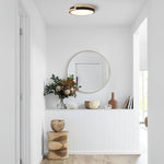 Modern lighting fixtures acrylic metal kitchen light black flush mount light