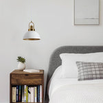 9.84 Inch pendant lamp metal vintage chandelier white gold hanging light