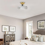 1-light light bulb metal glass ceiling light fixtures clear sconce lights