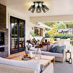 3 light led light metal light fixture black kitchen light