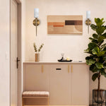LED Modern alabaster wall sconces metal dining marble lamp brass indoor wall lamps
